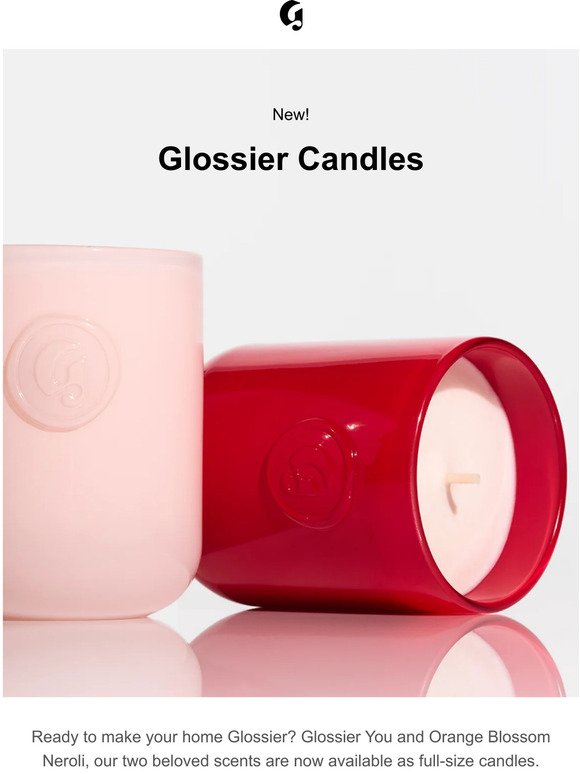 Glossier: Introducing… Glossier Candles | Milled