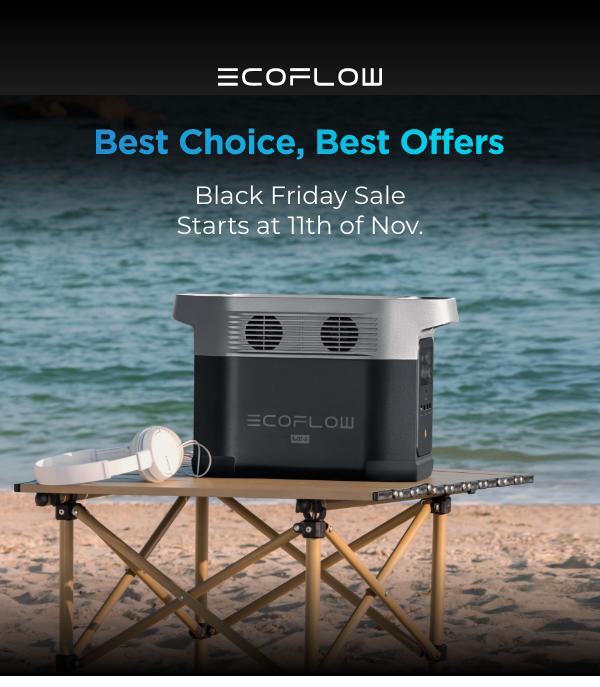 EcoFlow Black Friday starts soon. Grab an extra 5 off before the sale