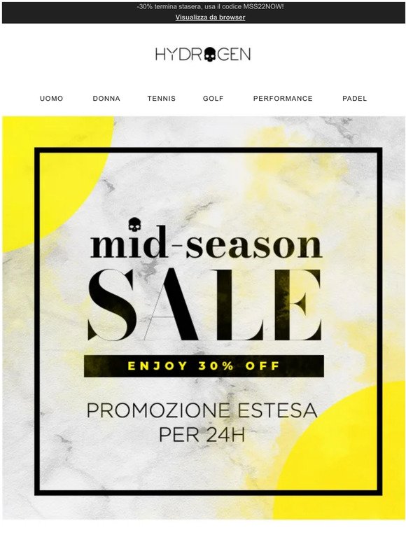 Promo estesa! Mid Season Sale 💀 ULTIME 24h