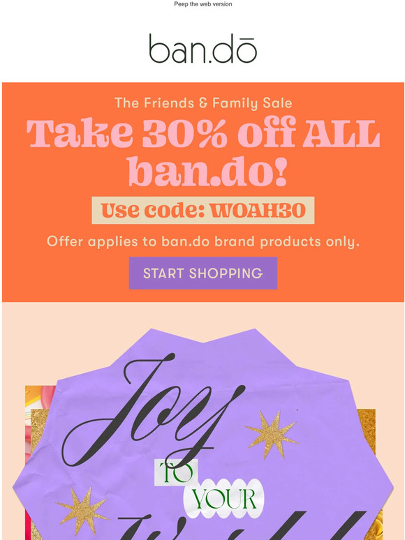 ban.do bring on those GIFTS! Milled