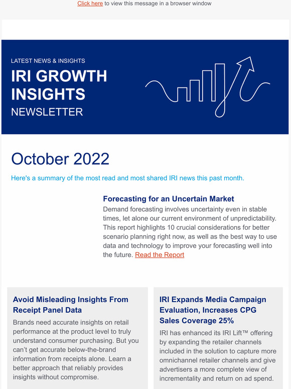 Monthly Recap of IRI News and Insights