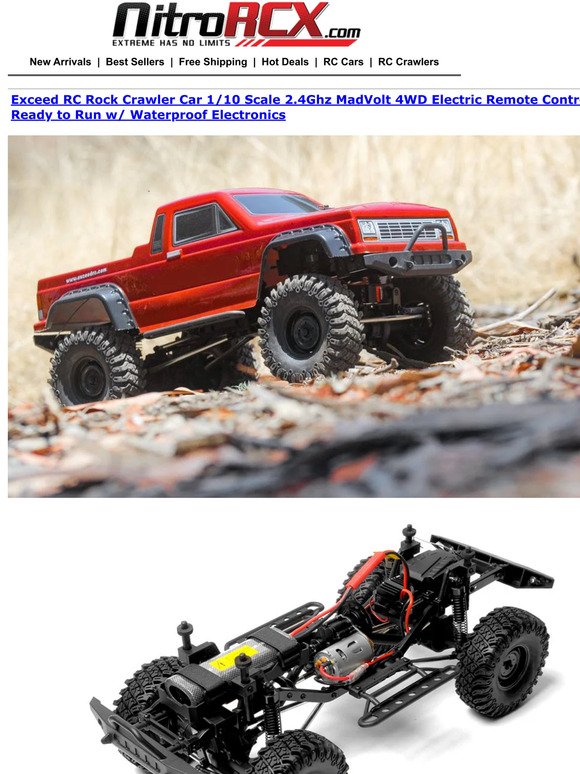 Exceed RC 1/8 scale 6x6 MadTorque Rock Crawler 2.4ghz Ready to Run