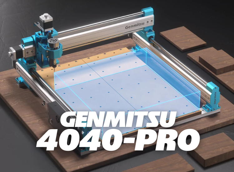 Genmitsu CNC Router Machine 4040-PRO for Woodworking Metal Acrylic MDF  Nylon Cutting Milling, GRBL Control, 3 Axis CNC Engraving Machine 