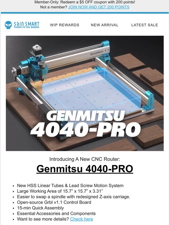 Genmitsu 4040 PRO CNC Router 