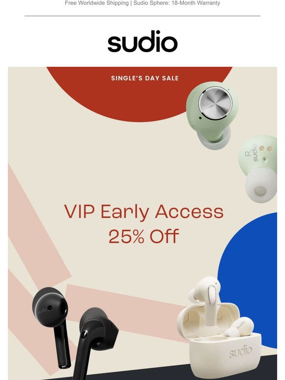 VIP early access for single's day sale