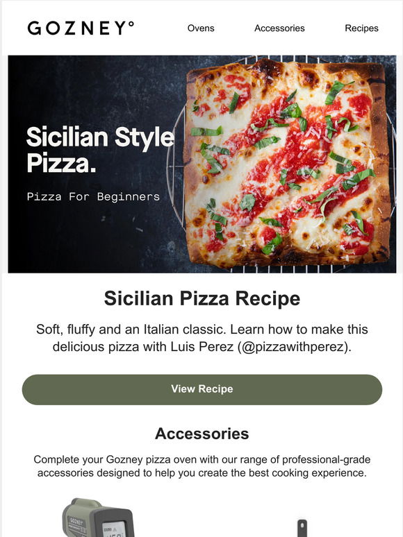 Sicilian Pizza – Gozney