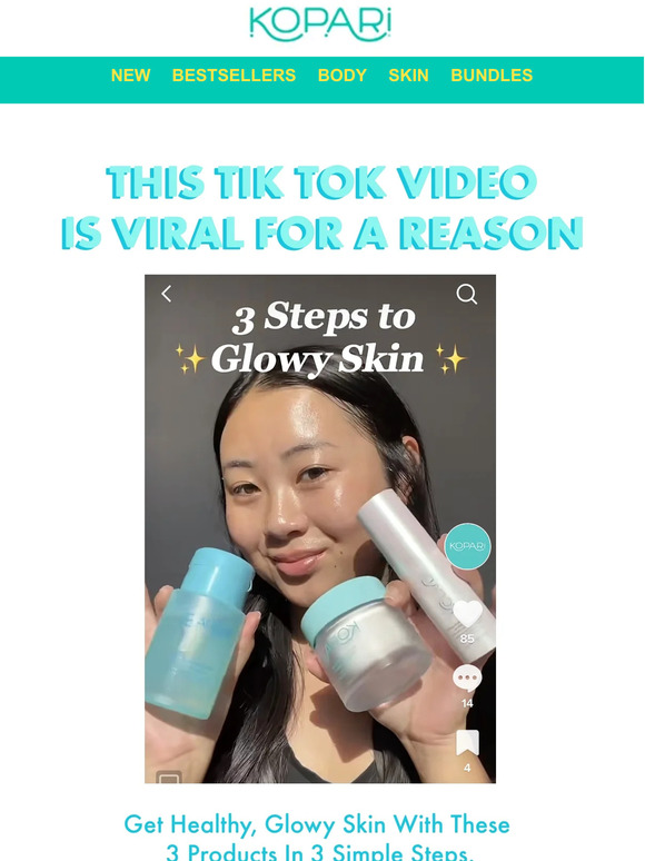 Kopari Beauty Tiktok's viral glowing skin secret Milled
