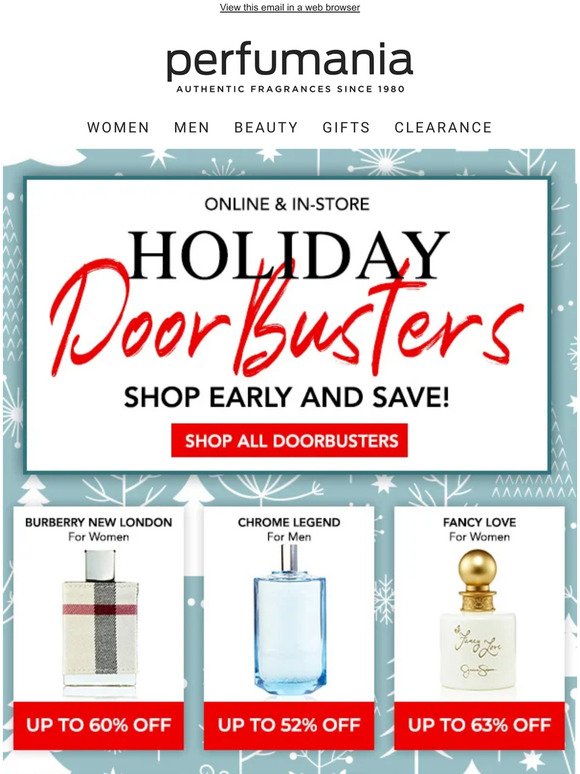 Shop Early & Save: Holiday Doorbusters