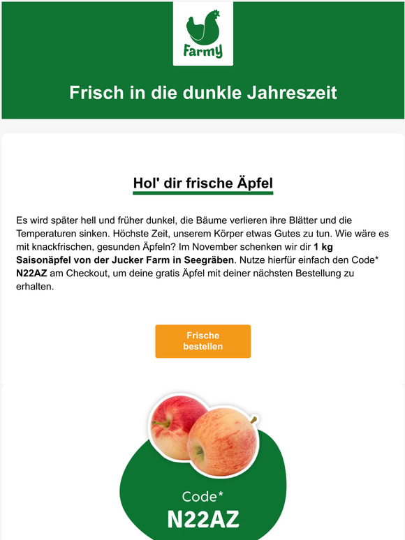 Deine gratis Äpfel im November 🍎