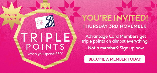 Triple Points when you spend £50