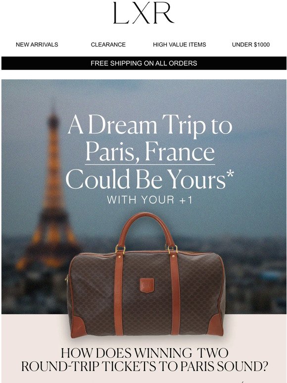 Win a trip to Paris for two