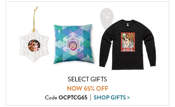 Select gifts now 65 percent off.  Use code OCPTCG65.  Click to shop gifts