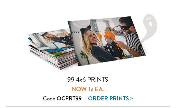 99 4 by 6 prints now only 1 cent each.  Use code OCPRT99.  Click to order prints