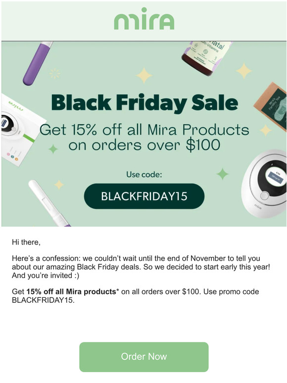 Mira Fertility Psst 🤫We’re inviting you to a special offer! Milled