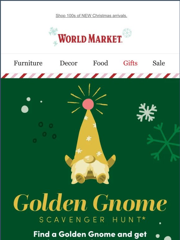 Cost Plus World Market It's BACK! Our Golden Gnome Scavenger Hunt is