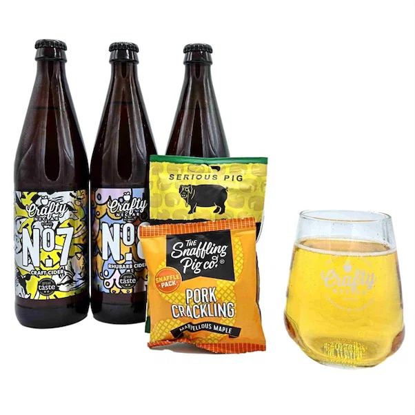 Craft Cider & Serious Pig Gift Box (+ Cider Glass)
