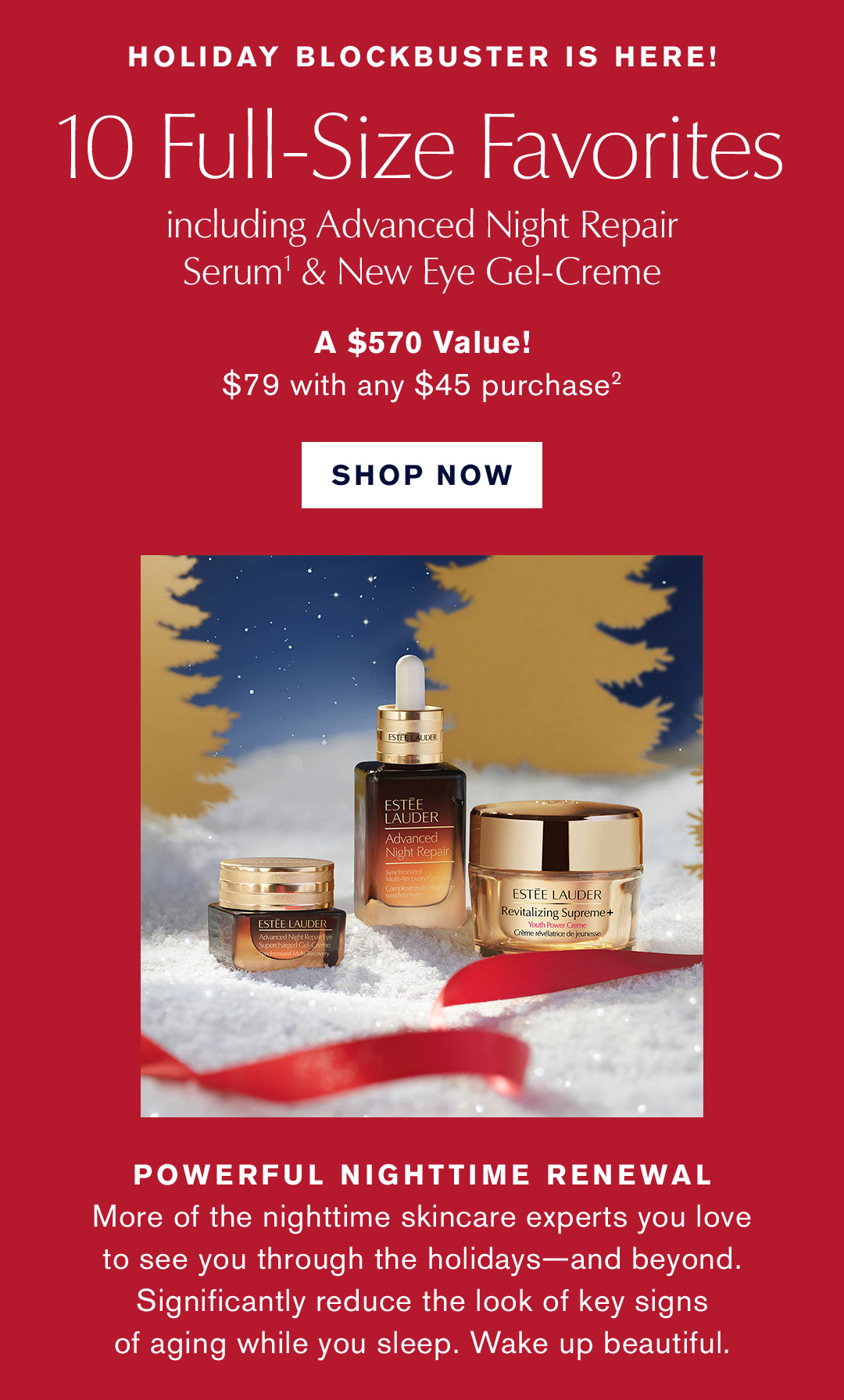 Estée Lauder 3 in 1 hotsell set (total value $213)