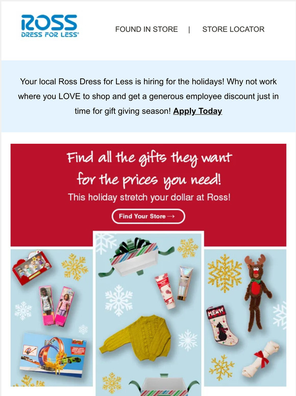 Ross dress for shop less e gift card