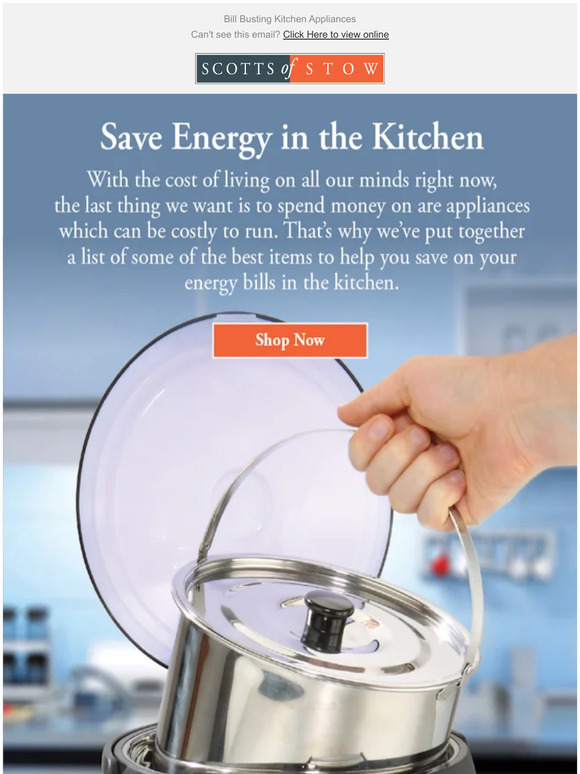 Scotts of Stow Save Energy in Your Kitchen Milled