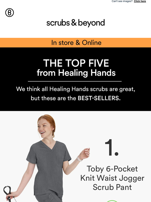 Scrubs&Beyond The Top Five from Healing Hands Milled