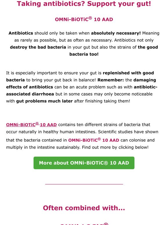 Taking antibiotics? Think about your poor gut!