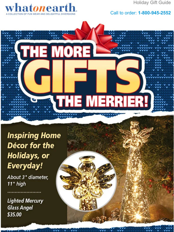 What On Earth Catalog StressFree Shopping Our Gift Guide Milled