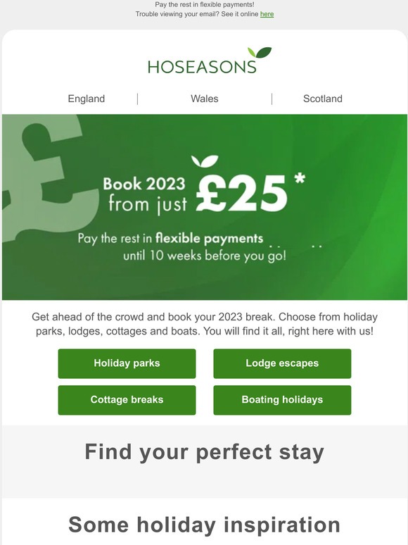 Book 2023 from just £25*