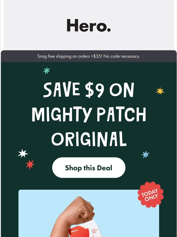 TODAY ONLY! Get 41% off Mighty Patch Original