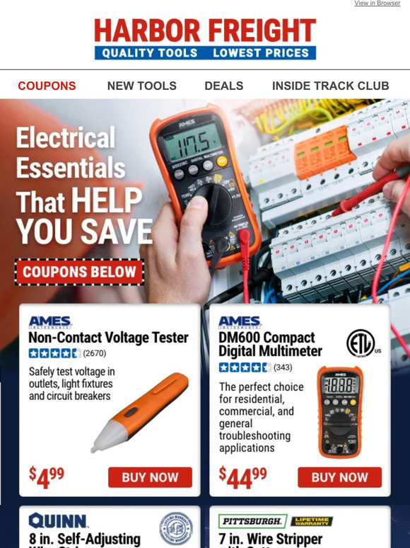 Harbor Freight Tools Make Your Life Easier With These Electrical