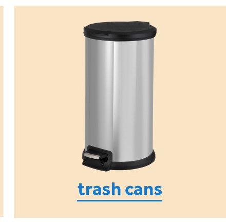 trash cans