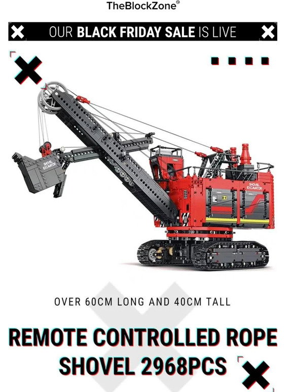 Remote Control Rope Shovel The Block Zone: New 60cm Rope Shovel 🚧 | Milled