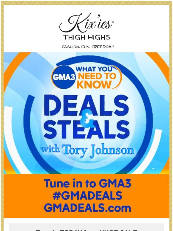 Tune in Today! GMA3 and Kix'ies!