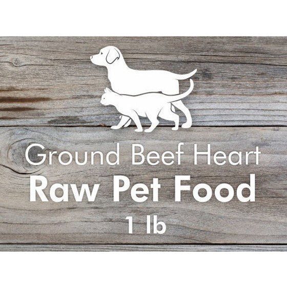 Beef Heart Ground (Raw Pet Food) - 1 lb