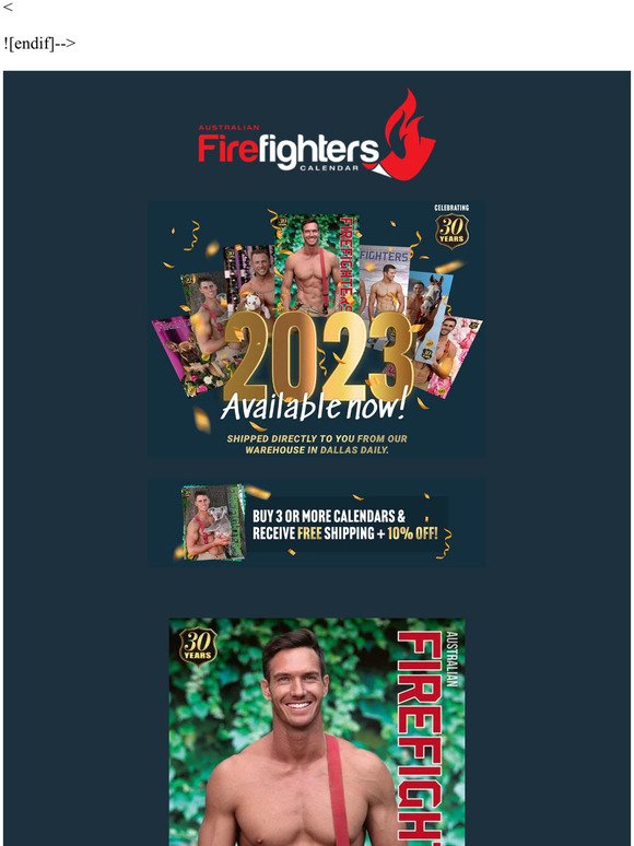 2023 Australian Firefighters Calendar available now! 🥳