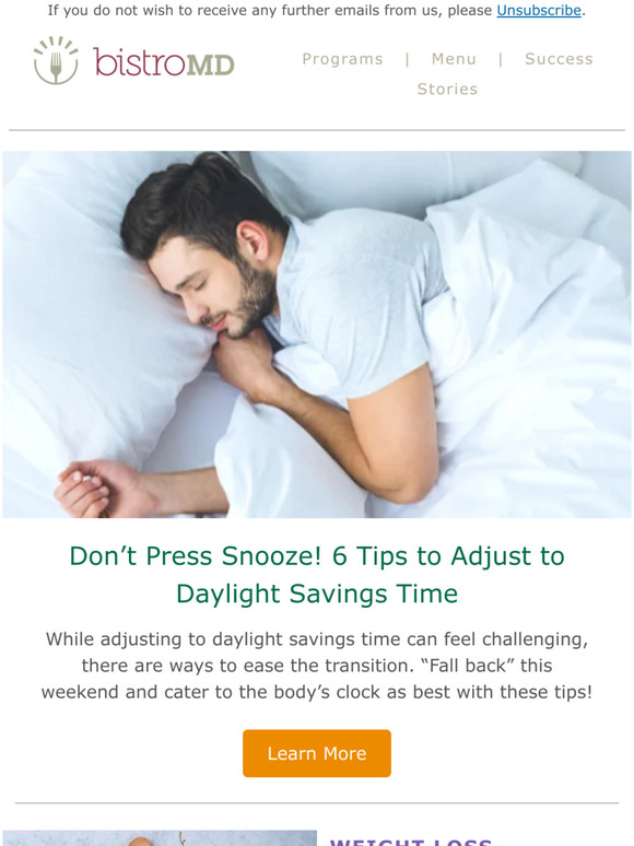 Bistro MD Don’t Press Snooze! 6 Tips to Adjust to Daylight Savings