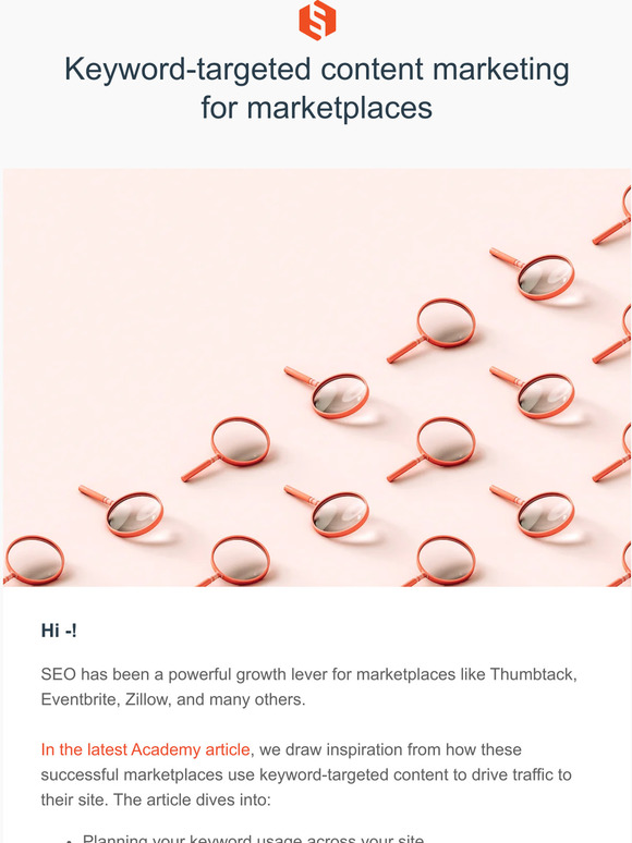 Sharetribe: How to target keywords in your marketplace content 🎯 | Milled