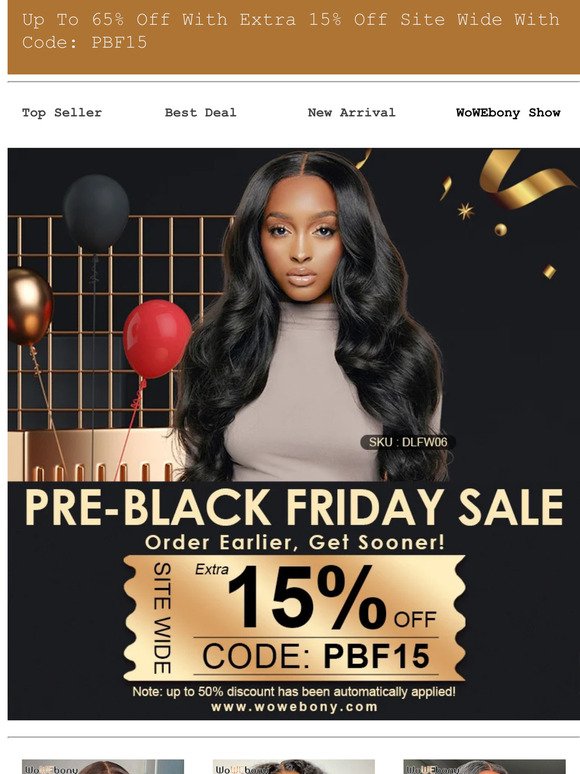 💥Mega Sale + Pre Black Friday Sale, Save Up To 65%, Extra 15% With Code PBF15 Sitewide, Hurry,  Order Ealier, Get Sooner🛒