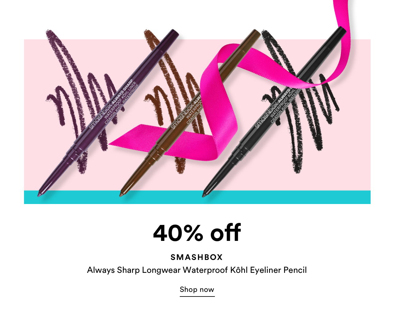40% off Smashbox Always Sharp Longwear Waterproof Kohl Eyeliner Pencil | Shop now