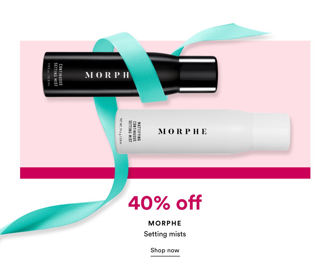 40% off Morphe Setting Mists | Shop now