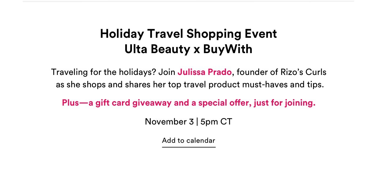 Live Shopping Event | Ulta Beauty x BuyWith 