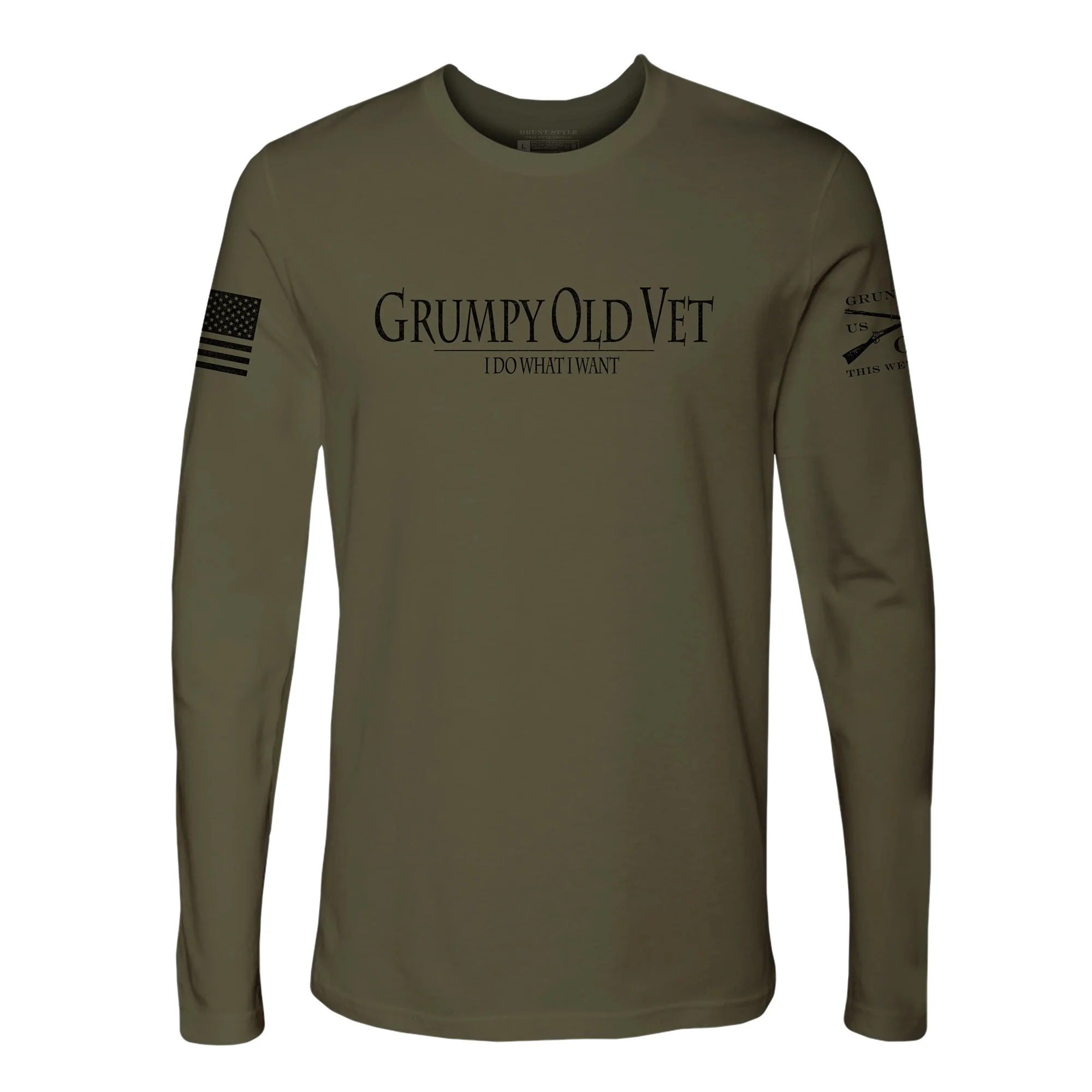 Name Tape Hoodie - Military Green – Grunt Style, LLC