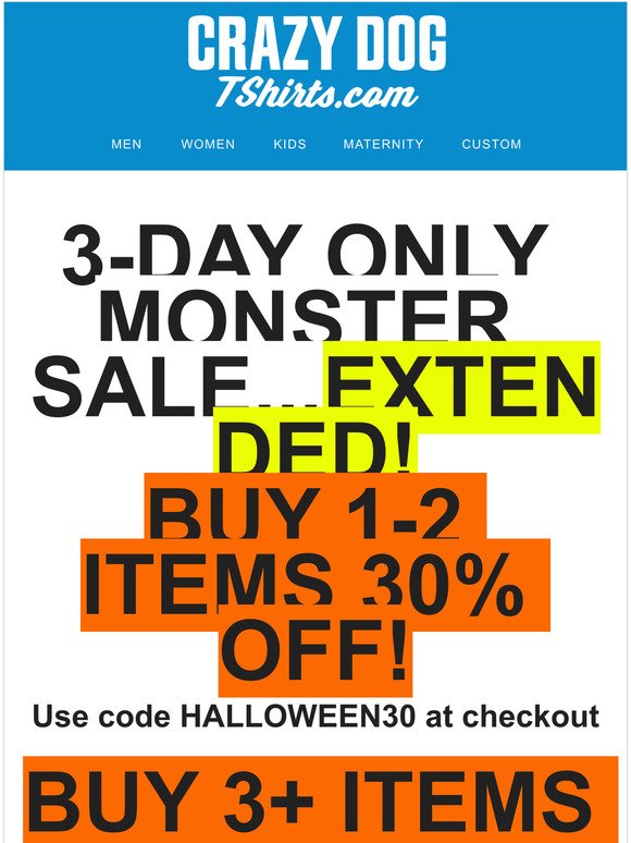 Halloween Blowout Sale- EXTENDED