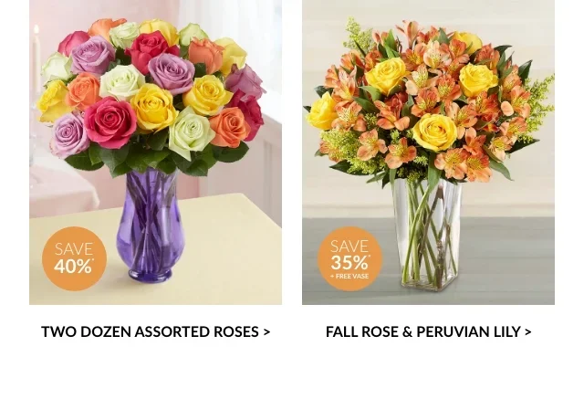 Save Up to 40%* On Flowers & Gifts