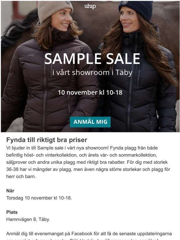 SAMPLE SALE | 10 november i Täby ⭐