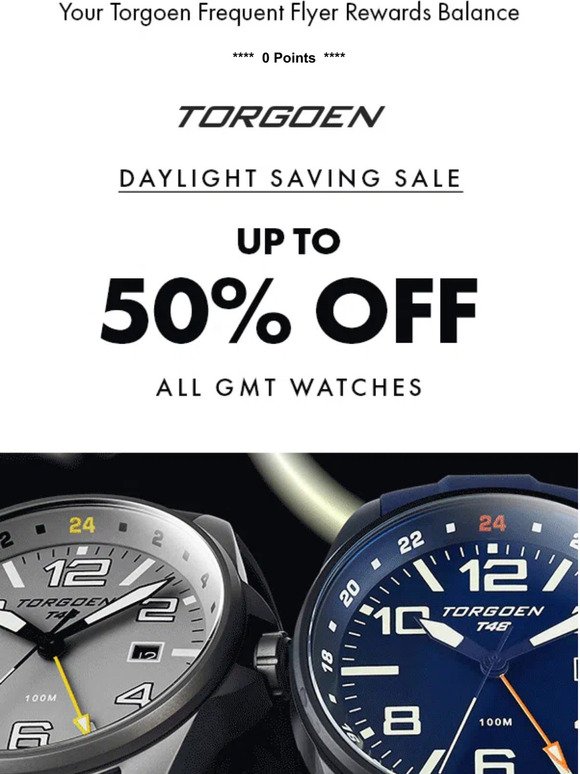 Up to 50% Off all GMT Watches
