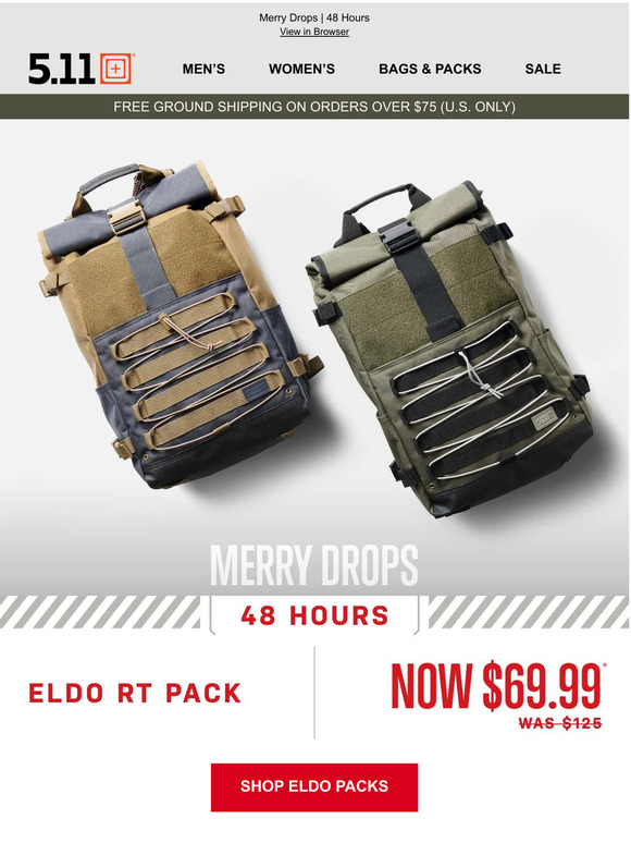 5.11 Tactical: ⚡⚡⚡ Flash sale - Eldo RT Pack ⚡⚡⚡ | Milled