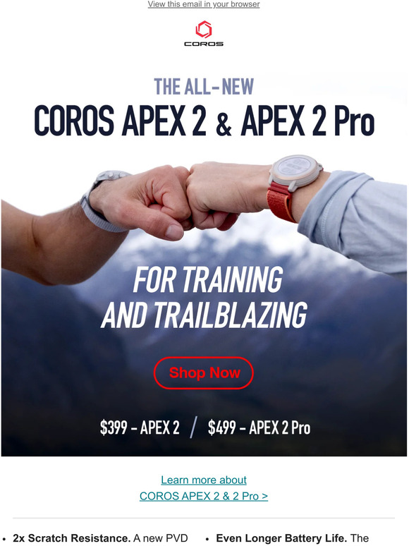 Meet COROS APEX 2 & APEX 2 Pro
