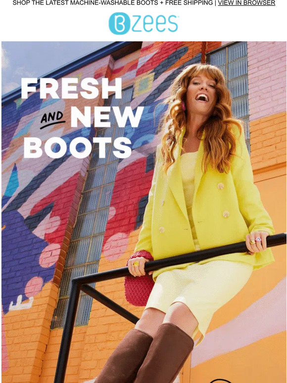 Bzees Spice up your fall with tall! The Brandy boot has arrived 🥰 Milled