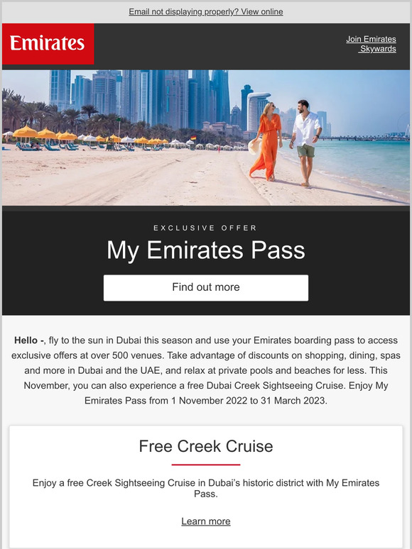 Enjoy exclusive discounts in Dubai this winter