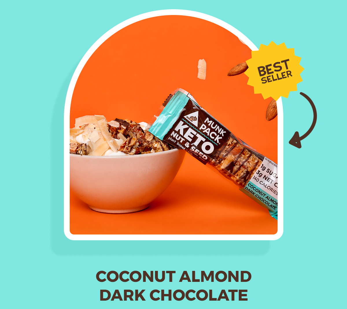COCONUT ALMOND DARK CHOCOLATE